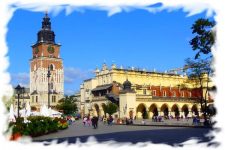 Panoramic webcam Krakow – Town Hall and Market Square